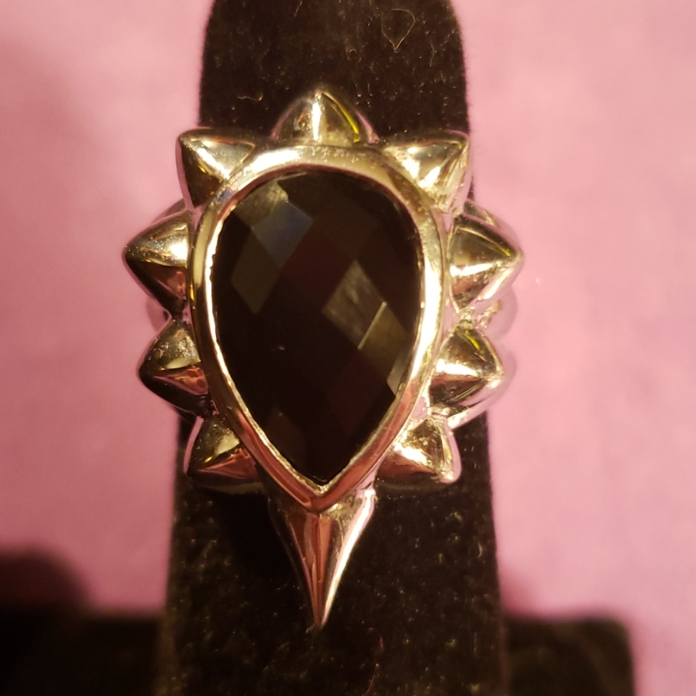 Margo Manhattan Black Onyx Sterling ring